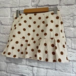 BRAND NEW Zara polka dot skirt